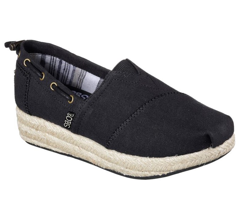 Skechers Dam Svarta Kilar Skor - Bobs Highlights - Set Sail - Sverige (WJFBX-4137)